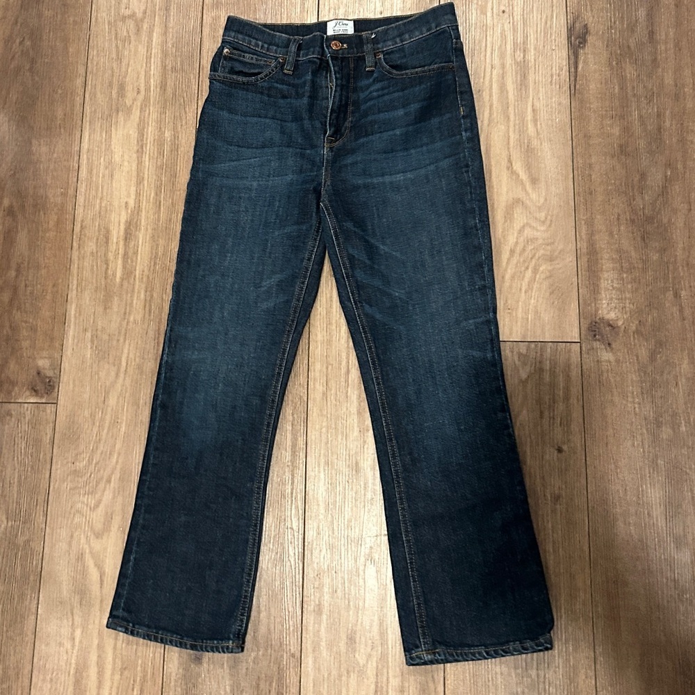 J.Crew Billie Demi Boot Crop Jeans Size 27 High Rise Excellent Condition - Picture 2 of 9